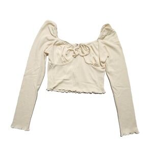 Bear Dance Womens Sholder Off Top Shirt Size Large New